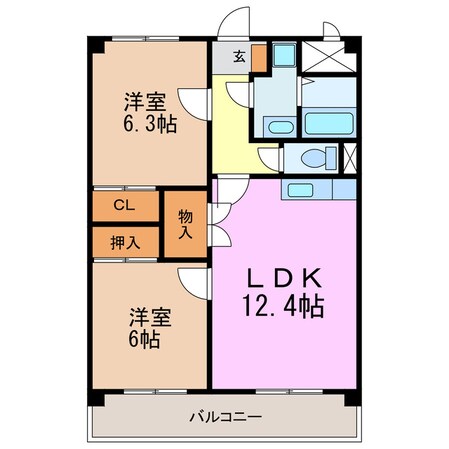 レージュ藤塚の物件間取画像